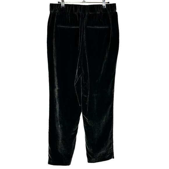 Ann Taylor Medium M Gray Velour Elastic Waistband Pants Pockets - Picture 4 of 12